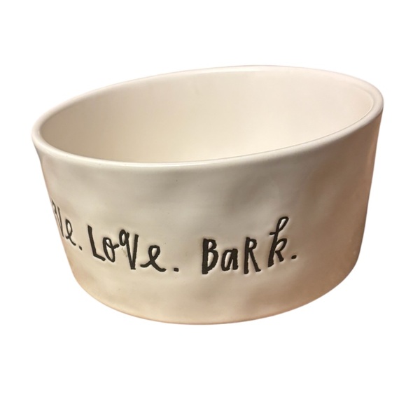 Rae Dunn Dog Bowl. “Live, Love, Bark” - Picture 3 of 7